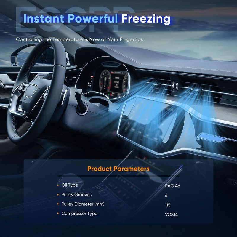 ECCPP A/C Compressor with Clutch for Nissan Altima 2.5L 2013-2018