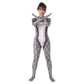 IPENNYE Snake Full Body Tights, Adult Animal Costume, Halloween Costume, Snake Pattern, Consecutive Clothes, Kigurumi, Cosplay, Funny Costume, Breathable, Elastic, Body Tights, Halloween Costume, New Year's Party, Entertainment, Banquet, Event, Party, Cu
