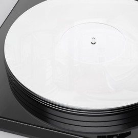 Facmogu 3mm White Acrylic Turntable Slipmat, 12In Vinyl Record Player Mats, Antistatic & Anti Vibration Record Platter Slip-Mat, Phonograph LP Record Mat, Reduce Noise & Tighter Bass Quality Slipmat