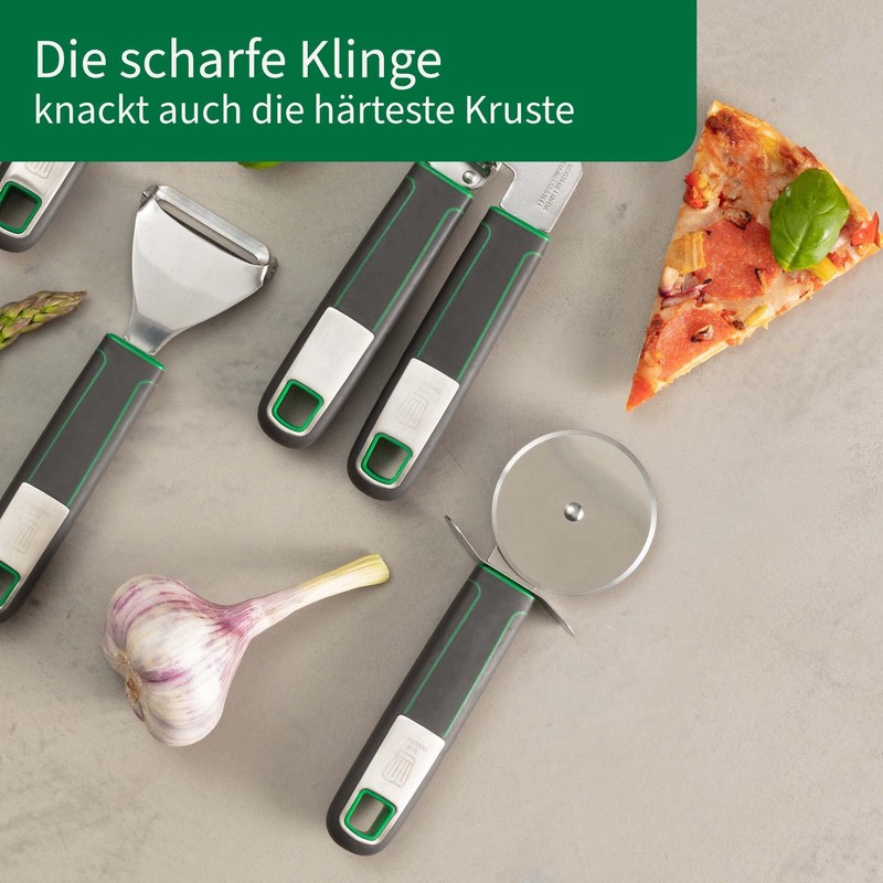 CHEFKOCH Premium Pizza Cutter - Perfect for Pizza, Tarte Flambée