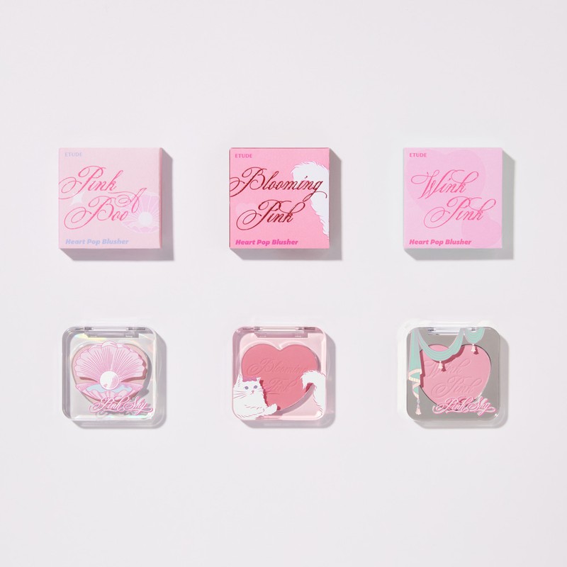 Etude House [Etude] [Pink Shy] Heart Pop Blusher 4g