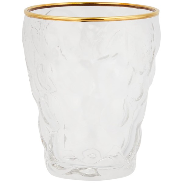 Aderia 3291 Glass Cup Tumbler Grape Glass 9.2 fl oz (260 ml), Gold Ring, Made in Japan