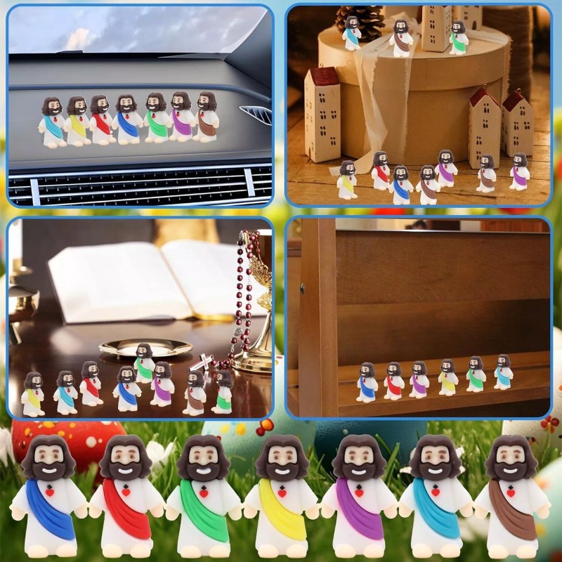100 Pack Mini Jesus Figurines Bulk Little Jesus Figures Toys
