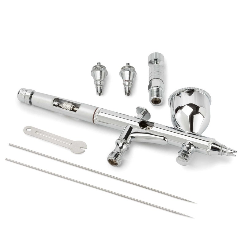 PointZero Precision 9cc Airbrush Set MAC Valve Crenelated (.2mm .3mm