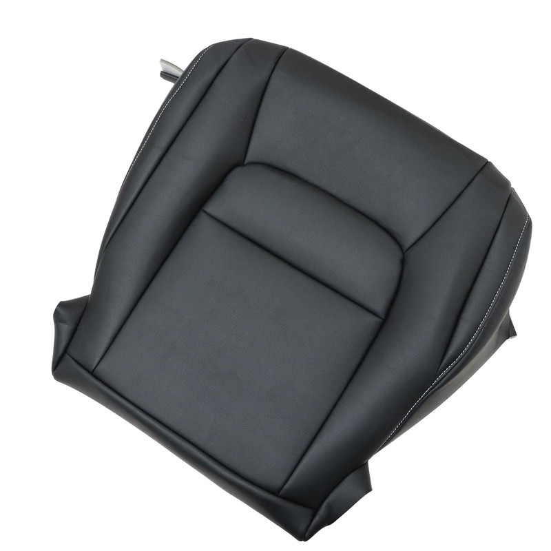 NLQR Driver Side Bottom Microfiber Leather Seat Cover Black Compatible