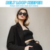PATIKIL Leather Loop Keeper, 10 Pcs Leather Loops Belt Keeper
