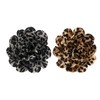 HUANGANG Leopard Print Flower Duckbill Clip Brooch Exaggerated Floral Shaped