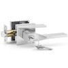 ANNFUZ Square Entry Lever Door Handle Lock and Keys Locking