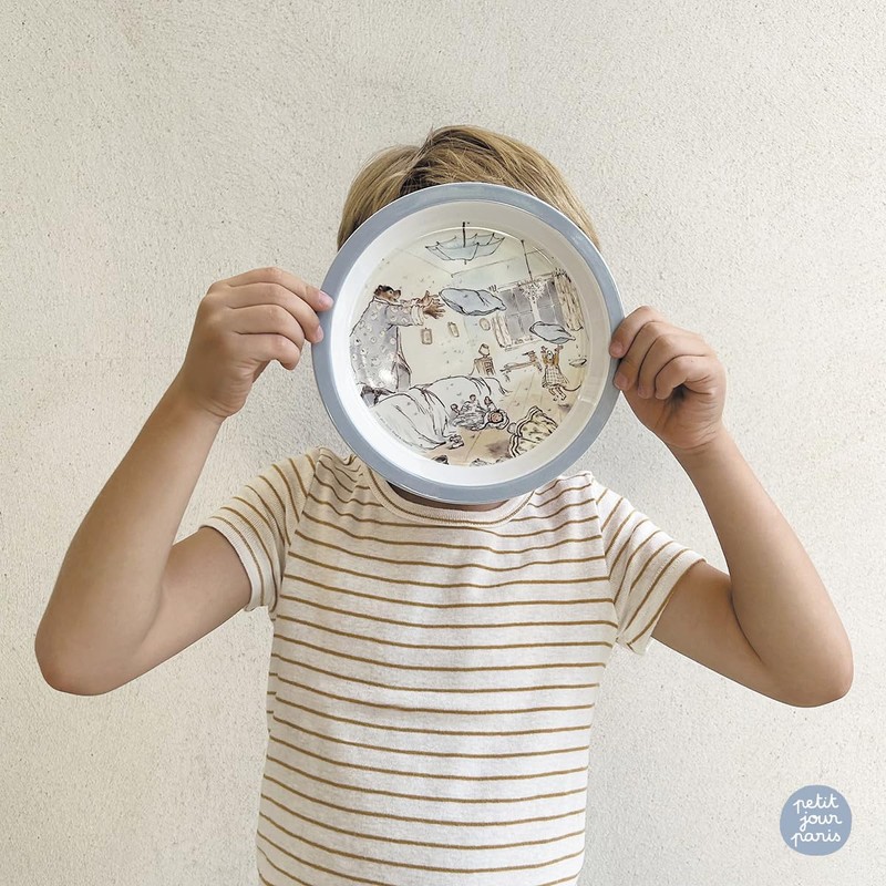Petit Jour - Plate for Babies Ernet and Celestine, Blue,