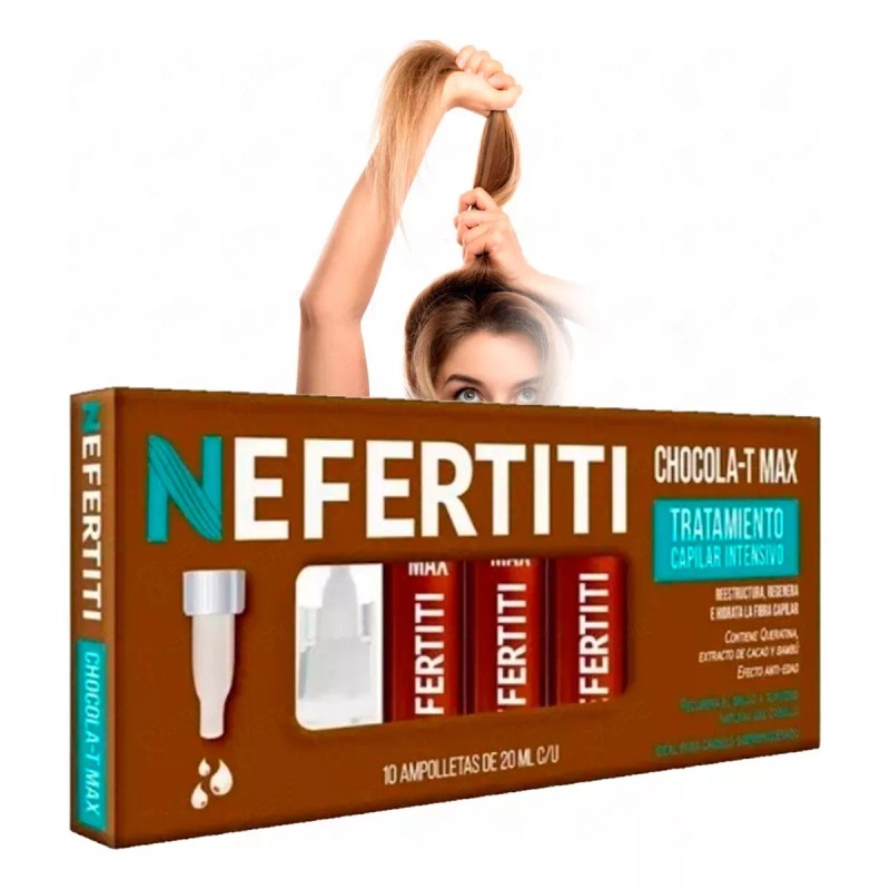 Nefertiti Ampolletas Para Cabello Teñido Maltratado Nefertiti 10pzas