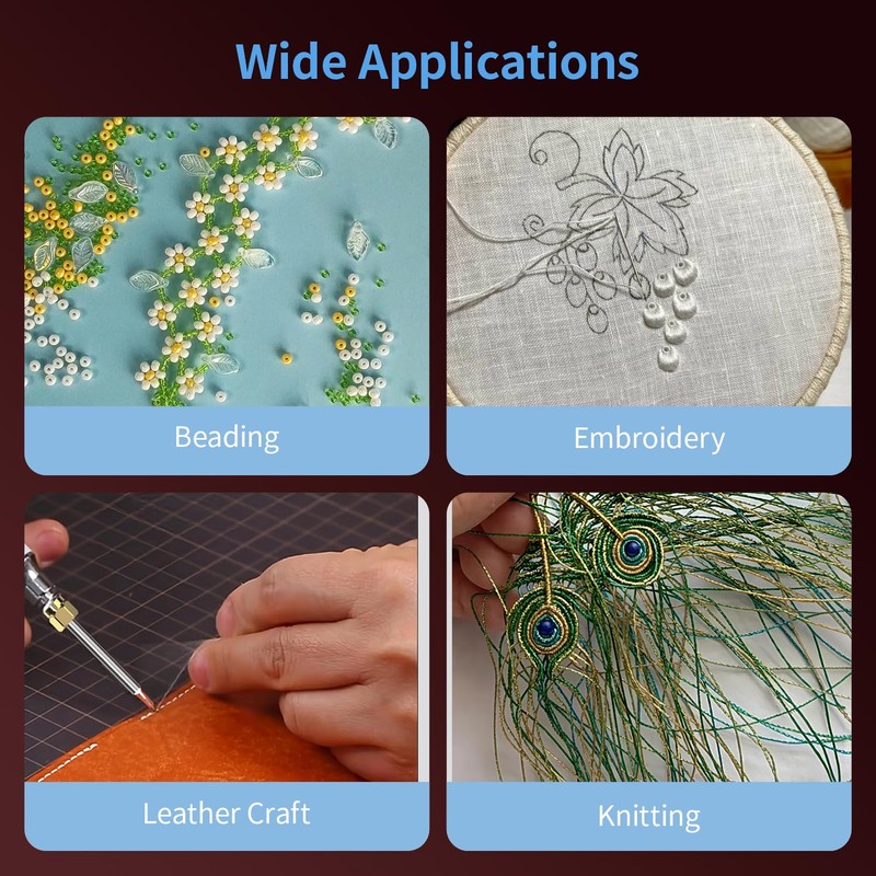 Gordepy Dual-Heating Rechargeable Thread Burner: Thread Zapper with 2 Replaceable