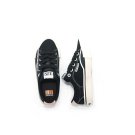 SEW BY SOU Skate Shoes for Men Women Low Top Pro Skateboard Training Casual Sneakers Black