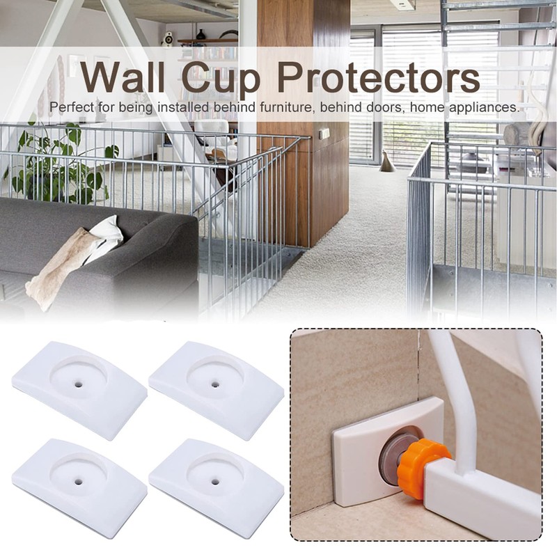 4 Pcs Safety Baby Gate Wall Protector Stair Gate Extension