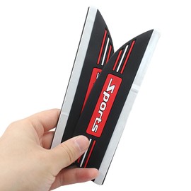 Hitefu 2 Packs Car Side Mirror Rain Visor Fenders, Universal Carbon Fiber Eyebrow Side Mirror Rain Guard for Car Truck Van and SUV - Enhance Visibility, Reduce Rain Interference (Sports)