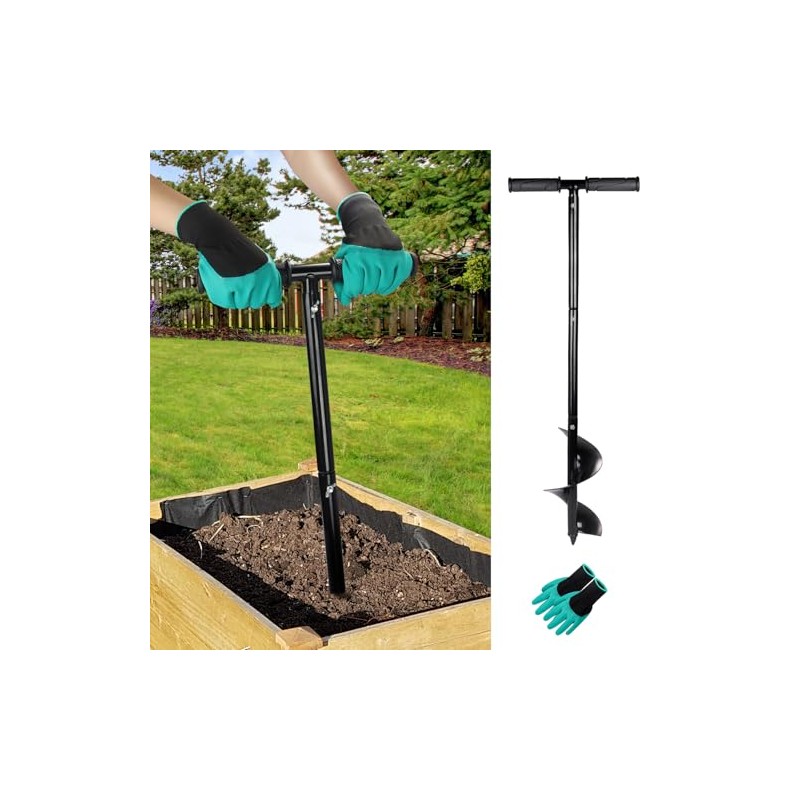 Compost Aerator Tool Turner and Mixing Tool for Outdoor Compost