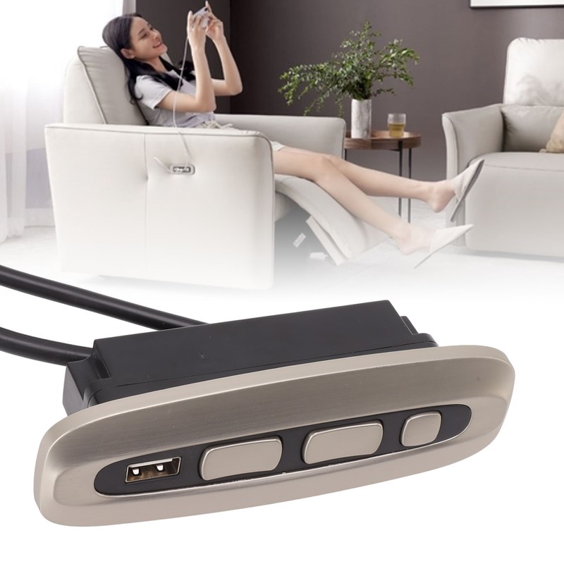 Electric Recliner Switch Multifunctional 5 Button 5 Pin USB Charging