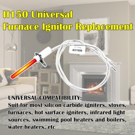 WISLULU ACI1000 H150 120V Universal Silicon Nitride Hot Surface Ignitor, 150W Heater for Furnace Boiler Heater Replaces 170+ Types