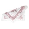 WKG Bandana, Paisley, Made in Japan, Cotton Handkerchief, white