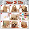 9 Sets Christmas Gingerbread House Kit Christmas Craft Kit Cardboard