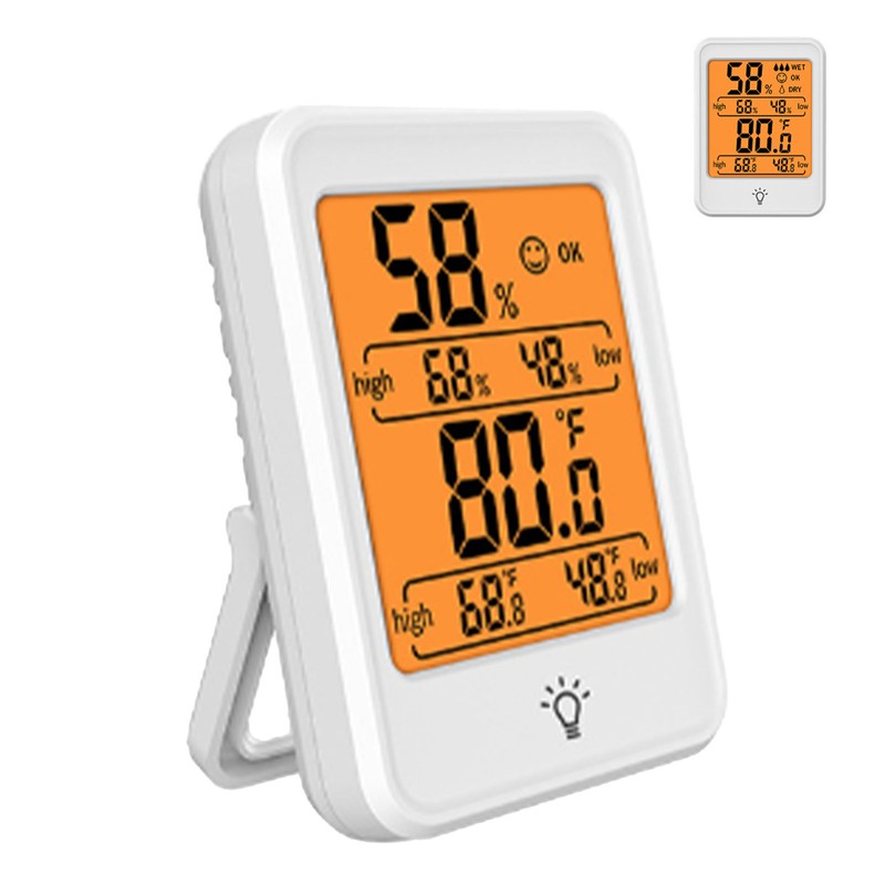 Thermometer Hygrometer Indoor Digital Temperature Humidity Monitor Meter with Backlight