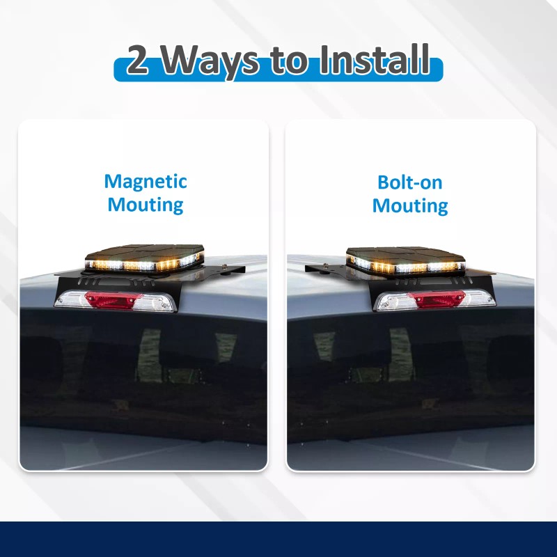 SI No Drilling Magnetic Light Bar Cab Mount for Ford