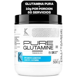 L Glutamina Pura en Polvo 500g Rinde 50 Porciones