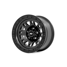 Rough Country 82 Series One-Piece 15x8 | 5x4.5 | -19mm Offset-82151813 Gloss Black Wheel with Aluminum (15 x 8. inches /5 x 4 inches, -19 mm Offset)
