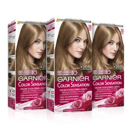 Garnier Color Sensation - Blonde 7 Permanent Hair Color, available in over 20 colors (3-pack)