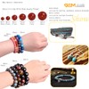 GEM-inside 8mm Round Smooth Dyed Blue Sea Sediment Jasper Jewelry