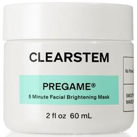 Clearstem Pre-Game Lighting Face Mask with AHA Exfoliator - Skin Facial Mask with Bamboo and Turmeric for Makeup Prep Gently Smoothing Your Weekly Skincare Routine 2 Fl Oz / 클리어스템 프리게임 조명 페이스 마스크와 AHA 각질 제거제 - 메이크업 준비를 위한 대나무 및 강황이 포함된 스킨 페이셜 마스크 주간 스킨케어 루틴을 순한 스무딩 2 Fl Oz