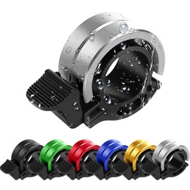 Ruayia Bicycle Bell Mountain Bike, Mini Bicycle Bell, Biker Bell Bicycle Bell for Bike MTB Mountain Bike Perfect for Cycling Enthusiasts 22-22.8 mm Handlebar Splitter