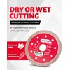 Casaverde 4-3/8" Tile Blade with 3/4" Arbor,Wet or Dry Cutting