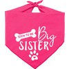 Big Sister Dog Bandana,Reversible Triangle Bibs Pet Scarf