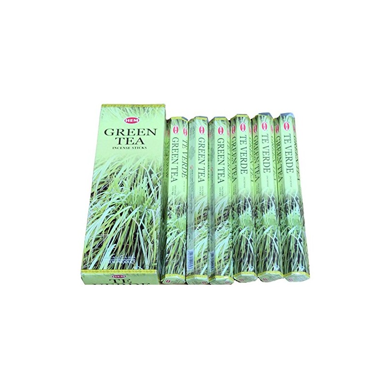HEM Green Tea GREENTEA Sticks Incense Set of 6