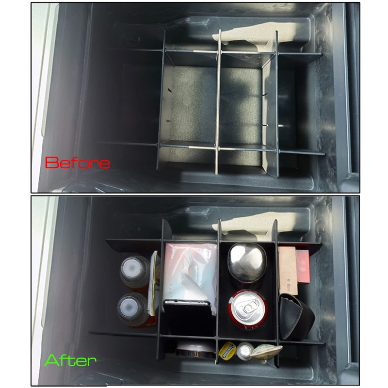 SENSHINE Center Console Organizer Divider for Ford F150 2021 2022
