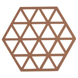 Zone Denmark Triangles Coaster, 16 x 14 x 0.9 cm, Almond