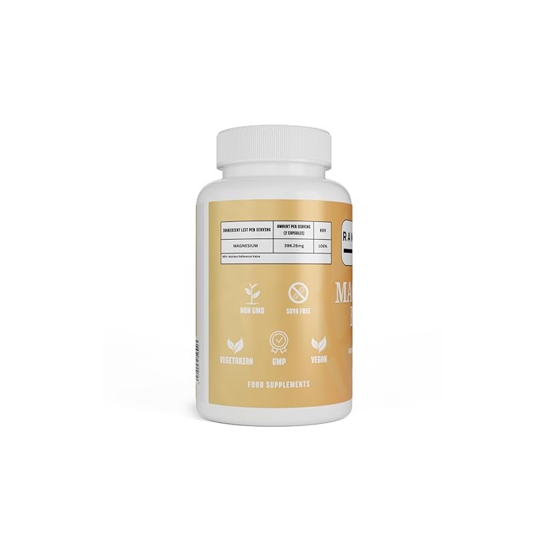 Magnesium Glycinate Blend – 396mg Multi-Source Complex (Bisglycinate, Oxide, Lactate)