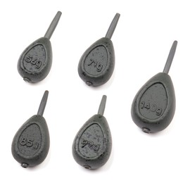 Zite Fishing Inline Carp Lead Set | 9 Pieces Lead Lead Carp Fishing | 56g, 71g, 85g, 99g, 140g Fishing Weights Lead | For Carp Mountings & Bottom Fishing | Weights Basic Mounts Lake, River Fishing