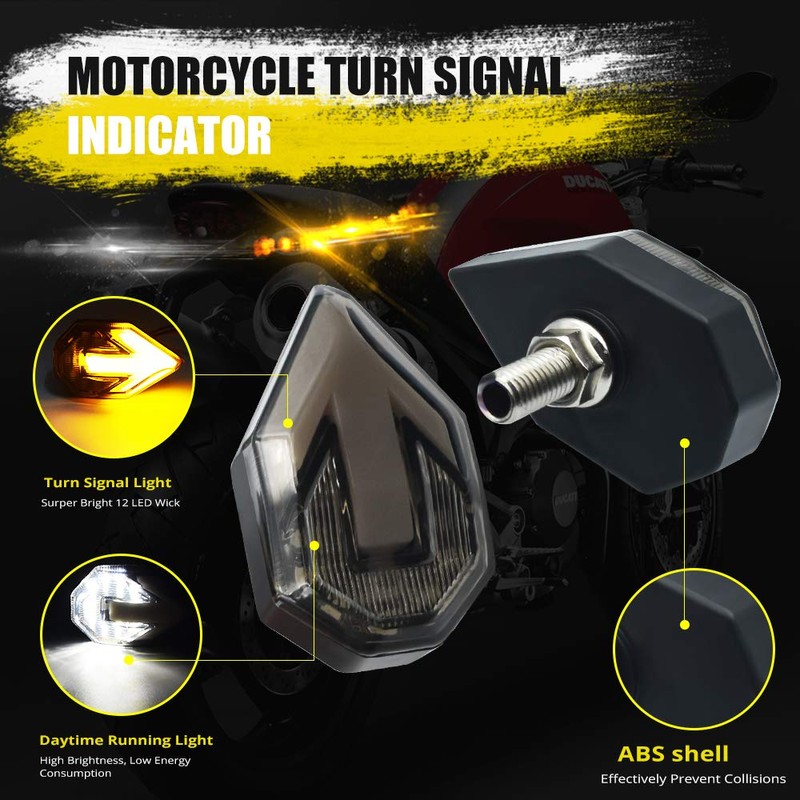 HENLIX Motorcycle Turn Signal LED Lights 21 SMD LEDs Arrow