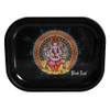 Black Leaf Rolling Tray 'Ganesha' S
