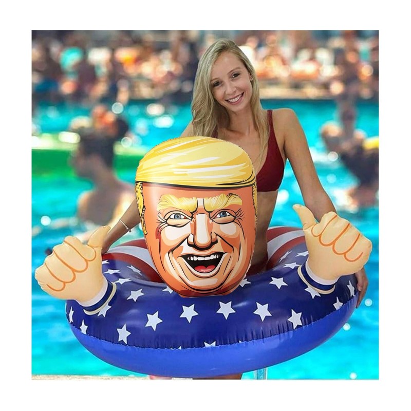NINOSTAR Pool Float Trump 2024 Inflatable Raft Pool Ring XL