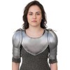 Sangamsteelcraft Medieval Iron Gorget Spaulders Arm Shoulder Set Viking Crusader