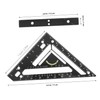 SHINEOFI 1 Set Rafter Square Woodworking Tool Precise Measuring Ruler