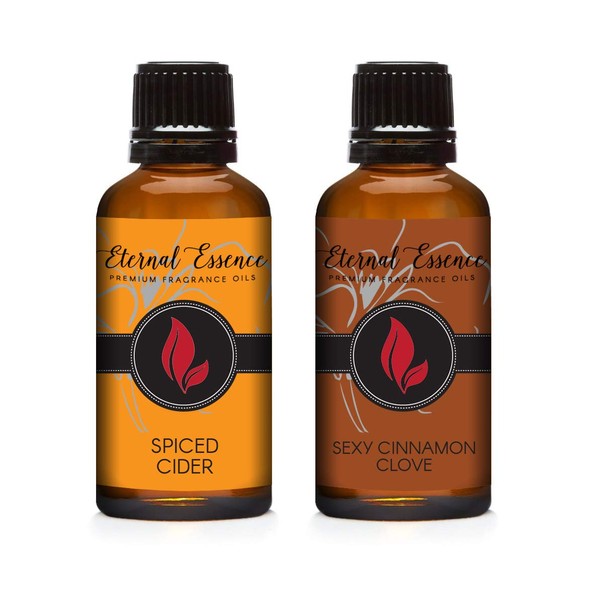 30ML - Pair (2) - Spiced Cider & Sexy Cinnamon Clove - Premium Fragrance Oil Pair - 30ML
