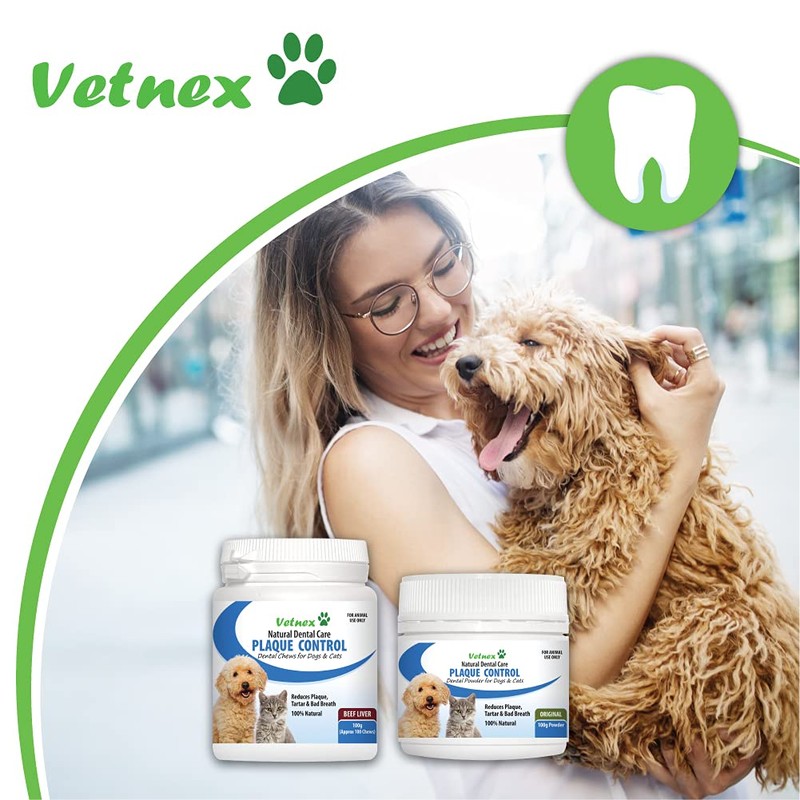 VETNEX PLAQUE CONTROL POWDER SALMON FOR DOG & CAT 100G