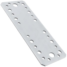 Premium Flat Bracket 2.5mm Galvanised Steel Joining Plate Brackets for Timber Fence, Sleeper & Wood Bracket Applications Pack of: 5 Size: 180mm x 65mm x 2.5mm