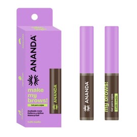 Kit Delineador de Ojos Retráctil IVY + Gel para Cejas Ananda | 2 Delineadores Mate Larga Duración (Café Claro y Café Oscuro) + 2 Geles para Cejas 24H 