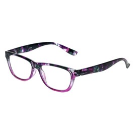 Calabria R773 Designer Colorful Reading Glasses +6.00 Purple Men Women Classic Readers Trendy Eyeglass w/Soft Case