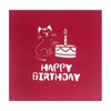 HonourHope Cat Pet 3D Pop Up Birthday Greeting Card with