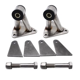 SBC BBC Engine Swap Weld-in Motor Mounts Chrome Compatible for Chevy Small & Big Block 350 396 454 Engine SBC/BBC and 4.3L V6 Models